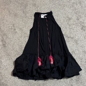 Pitusa Black Cover up with Pink Accents